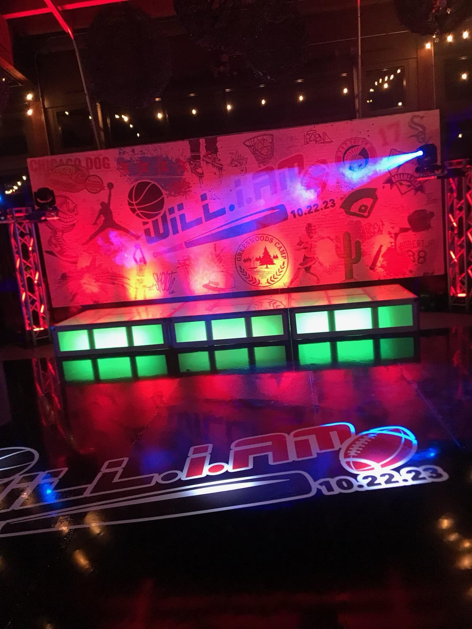 Bar Mitzvah backdrop