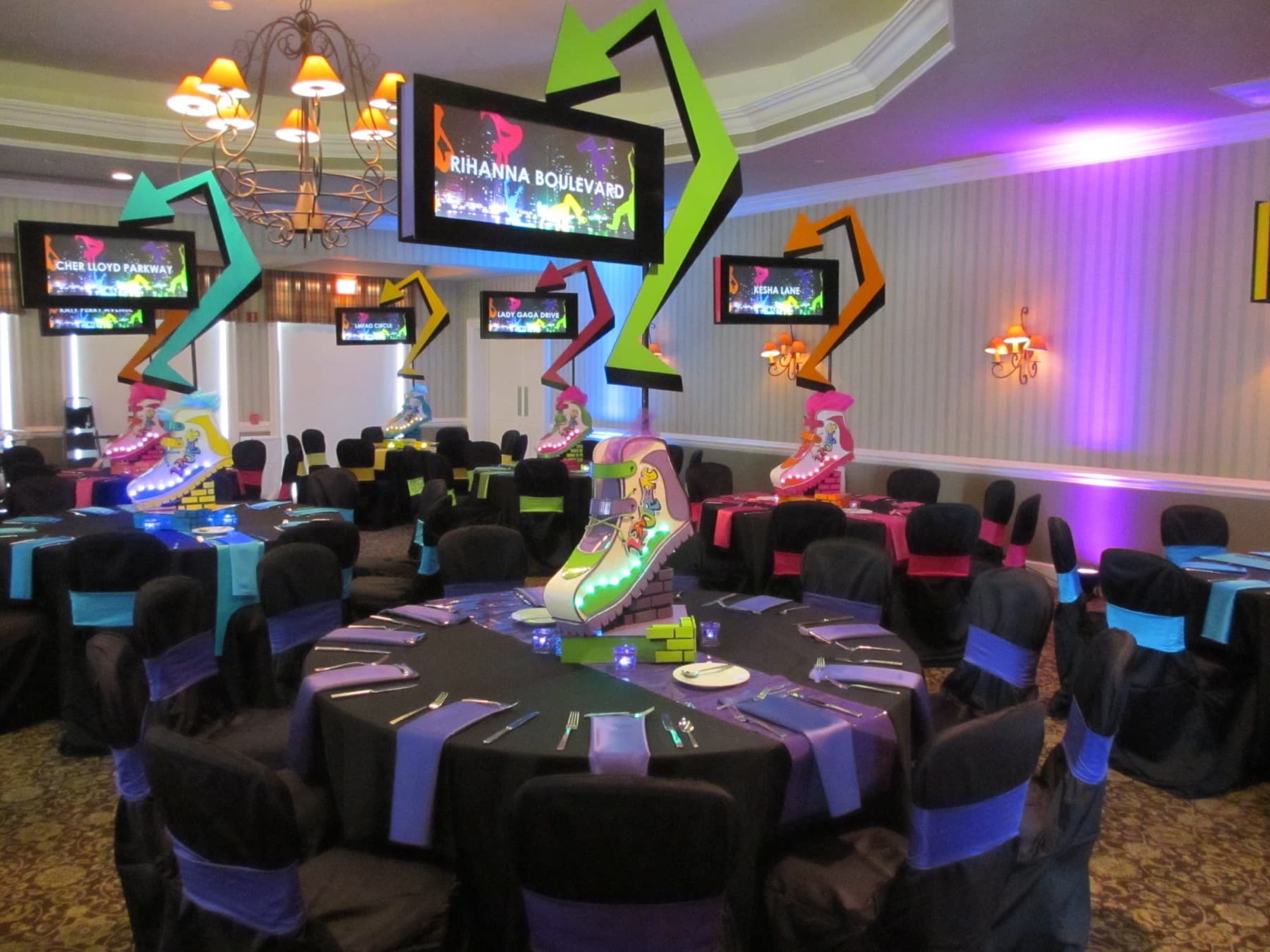 Sneakers theme centerpiece